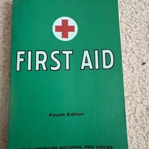 Vintage American National Red Cross First Aid Book: Fourth Edition 1957 Printed